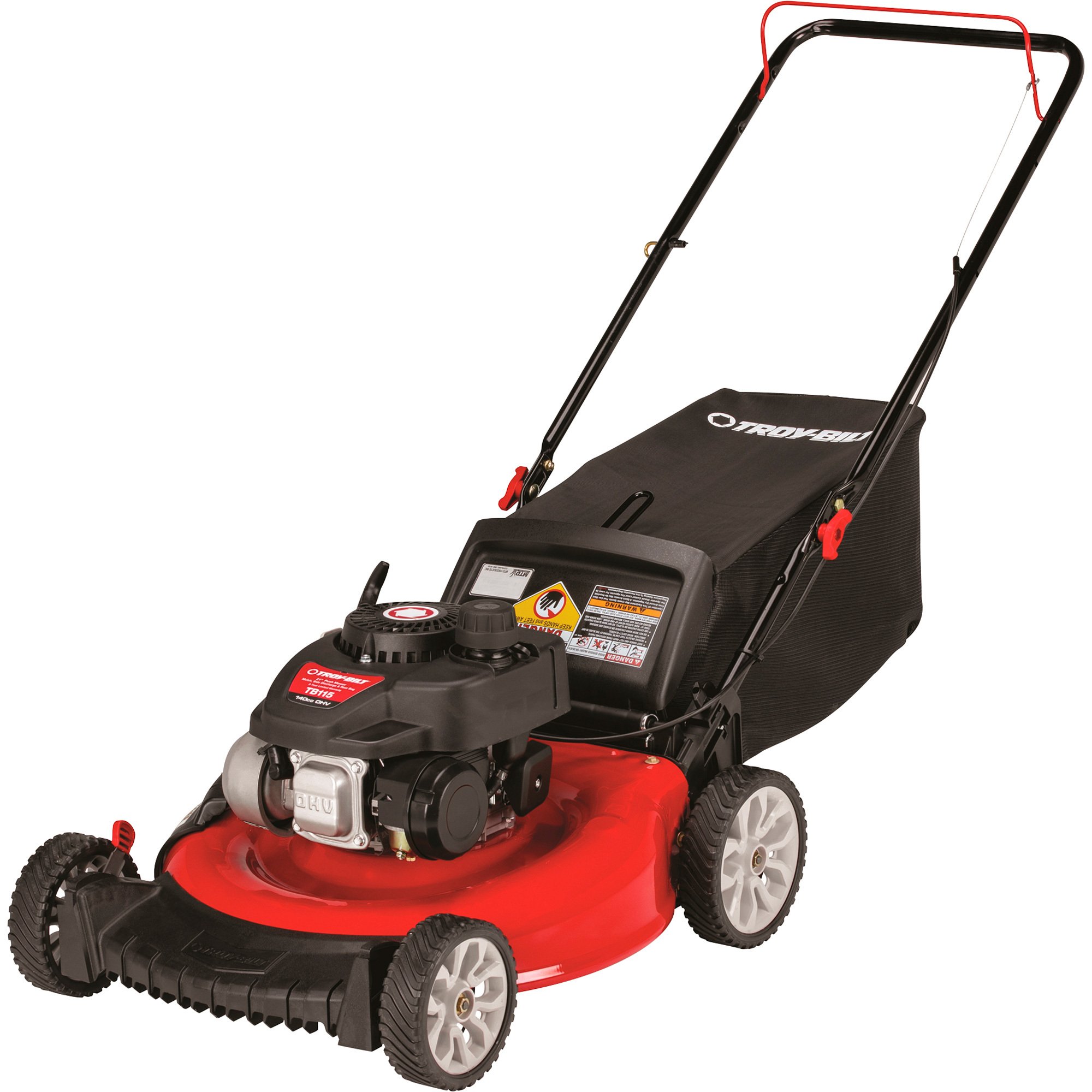 Troy-Bilt Walk-Behind Push Mower — 140cc Troy-Bilt OHV Engine, 21in. Deck, Model# TB115
